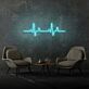Herzschlaglinie LED-Neonschild Wohnzimmer Praxis