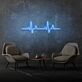 Herzschlaglinie LED-Neonschild Wohnzimmer Praxis