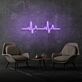Herzschlaglinie LED-Neonschild Wohnzimmer Praxis