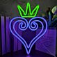 Herz mit Krone LED-Neonschild Wohnzimmer Schlafzimmer