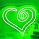 Herz mit Spiralform LED-Neonschild Wohnzimmer Schlafzimmer