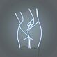 Minimalistische erotische Körperkontur LED-Neonschild Wohnzimmer Schlafzimmer