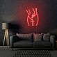 Minimalistische erotische Körperkontur LED-Neonschild Wohnzimmer Schlafzimmer