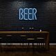 Beer LED Neon Schriftzug als moderne Wanddekoration