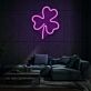 Vierblättriges Kleeblatt LED-Neonschild Wohnzimmer Lounge