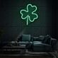 Vierblättriges Kleeblatt LED-Neonschild Wohnzimmer Lounge