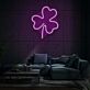 Vierblättriges Kleeblatt LED-Neonschild Wohnzimmer Lounge