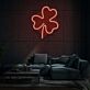 Vierblättriges Kleeblatt LED-Neonschild Wohnzimmer Lounge