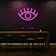 offenes Auge Symbol LED-Neonschild für Bar und Club