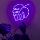 Monstera Blatt LED-Neonschild Wohnzimmer Cafe