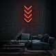 Pfeil nach unten LED-Neonschild Wohnzimmer Lounge