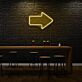 Pfeil nach rechts LED-Neonschild für Bar und Club
