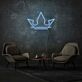 Krone LED-Neonschild für Wohnzimmer Lounge