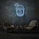 Bubble Tea Becher LED-Neonschild für Café und Wohnzimmer