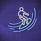 Surfer auf Welle LED-Neonschild Bar Wohnzimmer