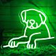 Hundekontur LED-Neonschild Wohnzimmer Kinderzimmer