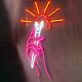 Neon Hand mit brennendem Streichholz LED Neonschild