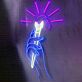 Neon Hand mit brennendem Streichholz LED Neonschild