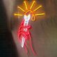 Hand mit Pinsel LED-Neonschild für Atelier und Studio