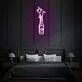Sektflasche mit Krone LED-Neonschild für Wohnzimmer und Bar