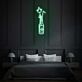 Sektflasche mit Krone LED-Neonschild für Wohnzimmer und Bar