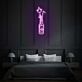 Sektflasche mit Krone LED-Neonschild für Wohnzimmer und Bar