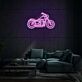 Motorrad LED-Neonschild für Garage und Bar
