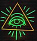 Auge im Dreieck LED-Neonschild für Bar Club