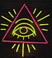 Auge im Dreieck LED-Neonschild für Bar Club