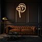 Lippen mit Lutscher LED-Neonschild Wohnzimmer Bar