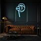 Lippen mit Lutscher LED-Neonschild Wohnzimmer Bar