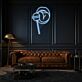 Lippen mit Lutscher LED-Neonschild Wohnzimmer Bar