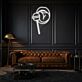 Lippen mit Lutscher LED-Neonschild Wohnzimmer Bar