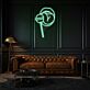 Lippen mit Lutscher LED-Neonschild Wohnzimmer Bar