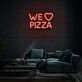 WE ♥ PIZZA LED-Neonschild für Wohnzimmer und Restaurant