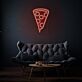 Pizzastück LED-Neonschild für Wohnzimmer und Restaurant