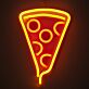 Pizzastück LED-Neonschild für Wohnzimmer und Restaurant