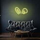 Hasenohren LED-Neonschild für Kinderzimmer Party