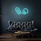 Hasenohren LED-Neonschild für Kinderzimmer Party