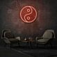 Yin-Yang-Symbol LED-Neonschild Wohnzimmer Meditationsraum