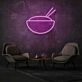Suppenschüssel mit Essstäbchen LED-Neonschild für Restaurant und Wohnzimmer