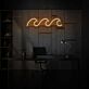Wellenmuster LED-Neonschild Büro Wohnzimmer