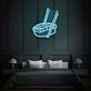 Sushi mit Essstäbchen LED-Neonschild Schlafzimmer Wohnzimmer