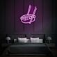 Sushi mit Essstäbchen LED-Neonschild Schlafzimmer Wohnzimmer
