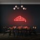 Pizzastück LED-Neonschild für Restaurant und Küche