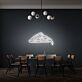 Pizzastück LED-Neonschild für Restaurant und Küche