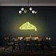 Pizzastück LED-Neonschild für Restaurant und Küche