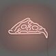Pizzastück LED-Neonschild für Restaurant und Küche