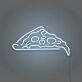 Pizzastück LED-Neonschild für Restaurant und Küche