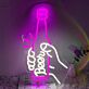 Bierflasche in Hand LED Neonschild für Bar und Party